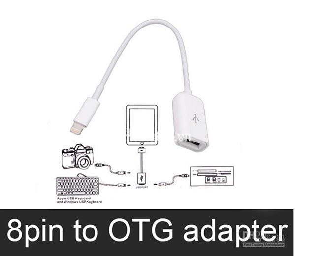 Cáp Lightning USB OTG Cho iPad 4, iPad Mini, iPhone 5 Cáp Lightning USB OTG Cho iPad 4, iPad Mini, iPhone 5